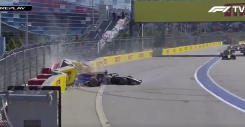 VIDEO Stravičan sudar u Formuli 2, vozači se sretno spasili